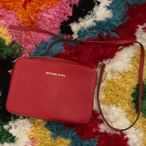 Michael Kors Leather Jet Set East West Crossbody